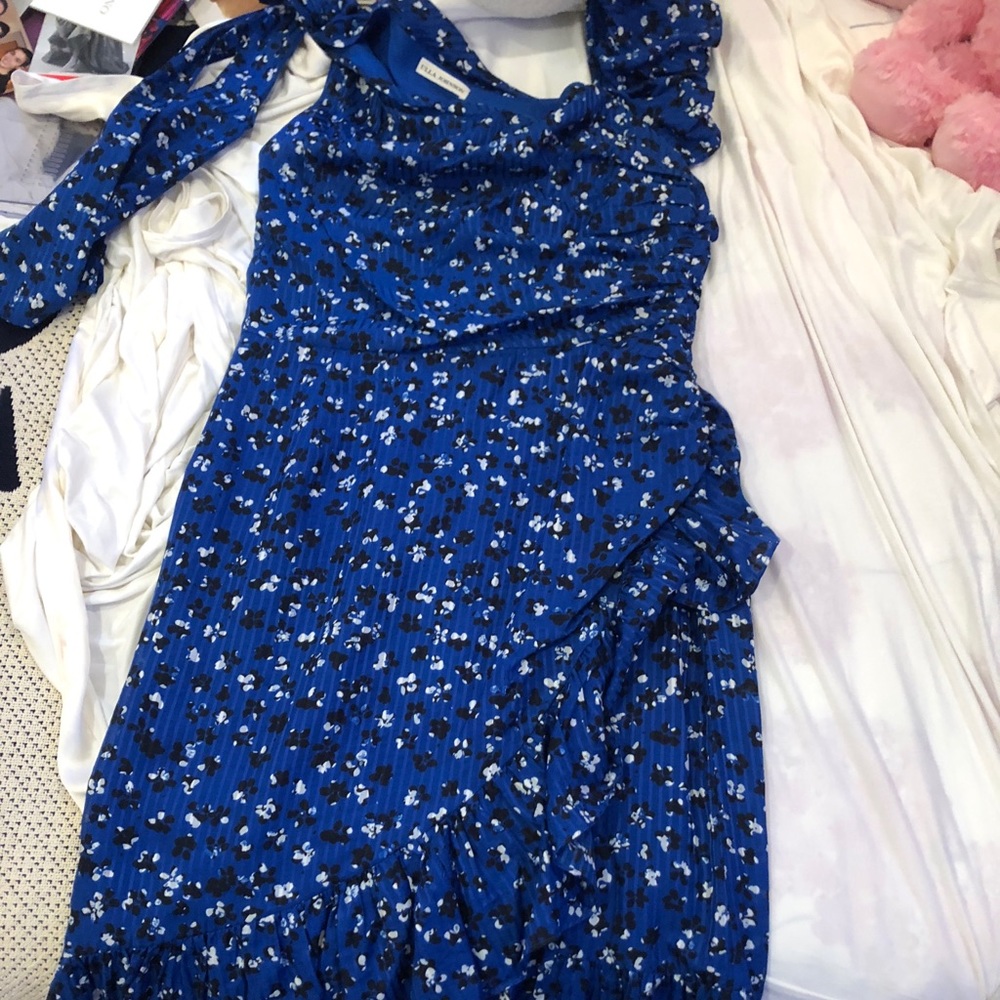 asymmetric floral summer dress by Ulla Johnson